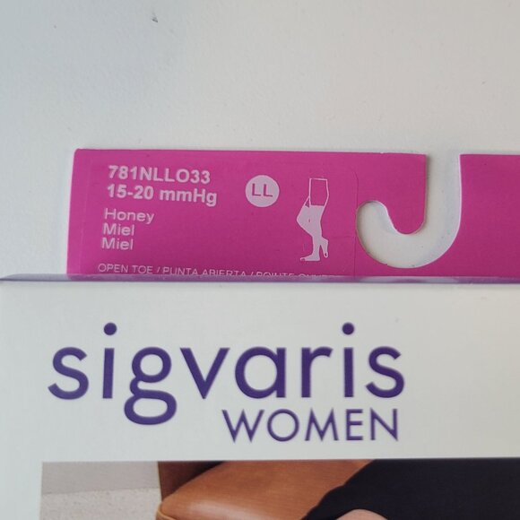 Sigvaris Medical Compression Hosiery / Thigh-High / LL / Honey / 781NLLO33 - Picture 3 of 5